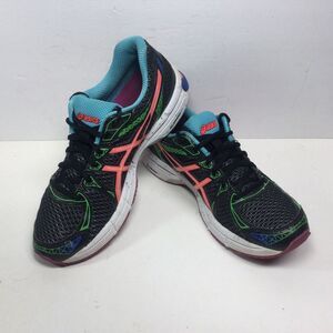 ASICS Gel Exalt 2 T4B6Q Womens Sz 9 Athletic Running Training Shoes Black Blue‎